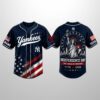 Personalized Yankees Independence Day 250 Years Of Freedom 1776 2026 Jersey 1
