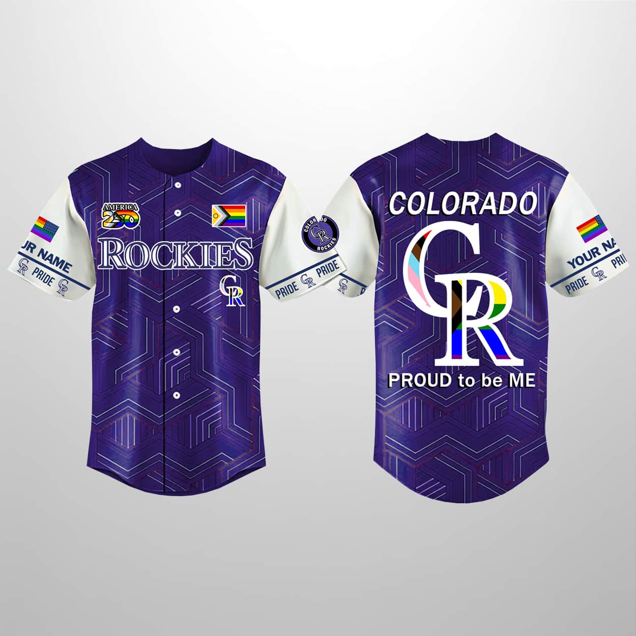 Rockies 2026 Pride Night America 250 Personalized Jersey 1 Rockies 2026 Pride Night America 250 Personalized Jersey 1