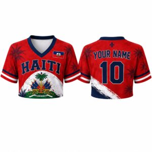 Custom Haiti World Cup 2026 Crop Top Jersey 1