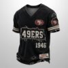 49ers Est 1946 All Over Print Distressed Ripped Shirt 2