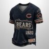 Bears Est 1946 All Over Print Distressed Ripped Shirt 1