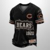 Bears Est 1946 All Over Print Distressed Ripped Shirt 2