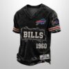 Bills Est 1946 All Over Print Distressed Ripped Shirt 3