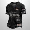 Broncos Est 1946 All Over Print Distressed Ripped Shirt 2