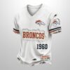 Broncos Est 1946 All Over Print Distressed Ripped Shirt 3
