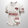 Buccaneers Est 1946 All Over Print Distressed Ripped Shirt 3