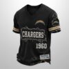 Chargers Est 1946 All Over Print Distressed Ripped Shirt 2