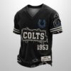 Colts Est 1946 All Over Print Distressed Ripped Shirt 2