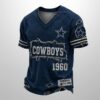 Cowboys Est 1946 All Over Print Distressed Ripped Shirt 1