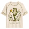 Faith Frogs I Could Be Meaner But Jesus Said No Printed Casual T Shirt 2