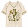 Faith Frogs I Could Be Meaner But Jesus Said No Printed Casual T Shirt 3