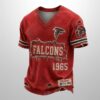 Falcons Est 1946 All Over Print Distressed Ripped Shirt 1