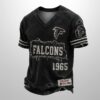 Falcons Est 1946 All Over Print Distressed Ripped Shirt 2