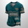 Jaguars Est 1946 All Over Print Distressed Ripped Shirt 1