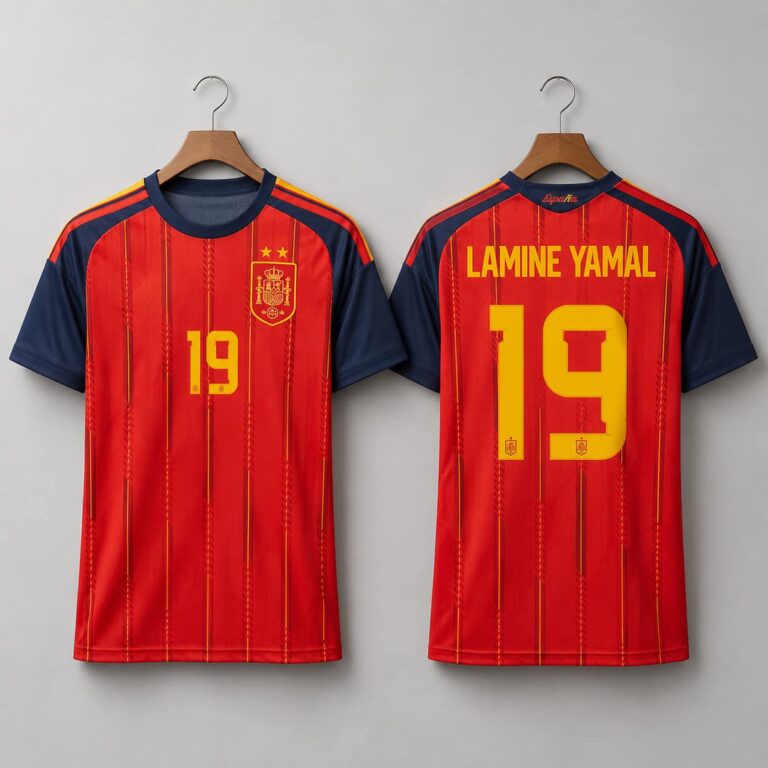 Lamine Yamal Spain World Cup 2026 Jersey 2 Stars