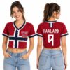 Norway World Cup 2026 Haaland Crop Top Jersey (2)