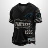 Panthers Est 1946 All Over Print Distressed Ripped Shirt 2
