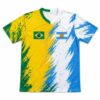 Personalized Half Argentina Half Brasil World Cup 2026 Football Jersey 1