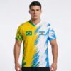 Personalized Half Argentina Half Brasil World Cup 2026 Football Jersey 2