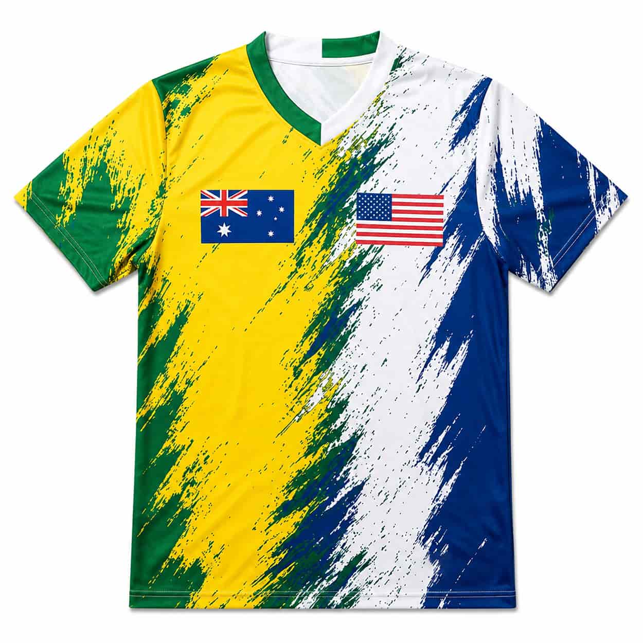 Personalized Half Australia Half USA World Cup 2026 Football Jersey 1 Personalized Half Australia Half USA World Cup 2026 Football Jersey 1