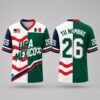 Personalized Half USA Half Mexico World Cup 2026 Football Jersey 1