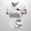 Ravens Est 1946 All Over Print Distressed Ripped Shirt 3