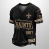 Saints Est 1946 All Over Print Distressed Ripped Shirt 2