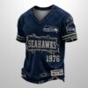 Seahawks Est 1946 All Over Print Distressed Ripped Shirt 1