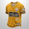 Steelers Est 1946 All Over Print Distressed Ripped Shirt 2