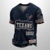 Texans Est 1946 All Over Print Distressed Ripped Shirt 1