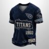 Titans Est 1946 All Over Print Distressed Ripped Shirt 1