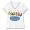 Womens I Will Sing Of The Goodness Of God Psalm 89 1 Christian Bird Print Casual V Neck Tee1