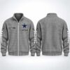 Cowboys Est 1960 Waffle Zip Up Sweatshirt2