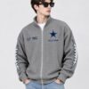 Cowboys Est 1960 Waffle Zip Up Sweatshirt3